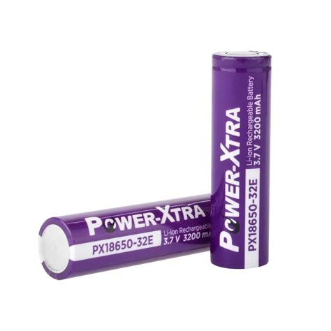 Power-Xtra PX18650-32E – 3.7 V 3200 mAh Li-ion Şarjlı Pil – 3C